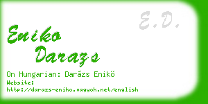 eniko darazs business card